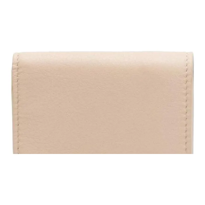 Balenciaga PAPIER Cow Leather Wallet Mini Women's Sandy Beige-3
