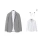 Gray (Comes with Brooch+White Shirt)