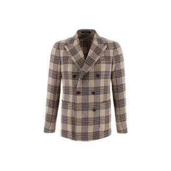 Tagliatore Checked Double Breasted Blazer