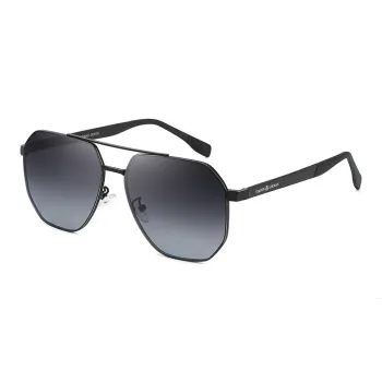VIRDEN AERMAN Alloy Aviator Sunglasses Unisex Black
