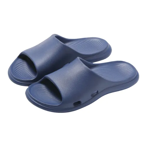 TORY BURCH Buckle Slide New Navy Silver Womens