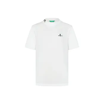 Biyin Leufen Half-Turtleneck Loose Fit Pullover Short-Sleeved T-Shirts Men's
