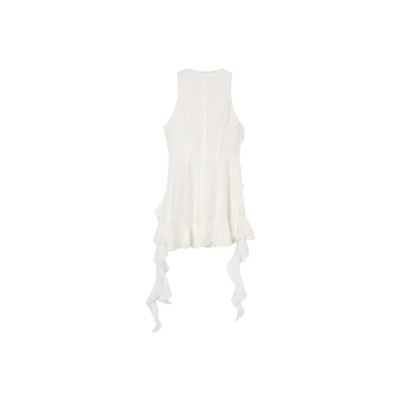 FLIM Sleeveless Dress Women's White-1