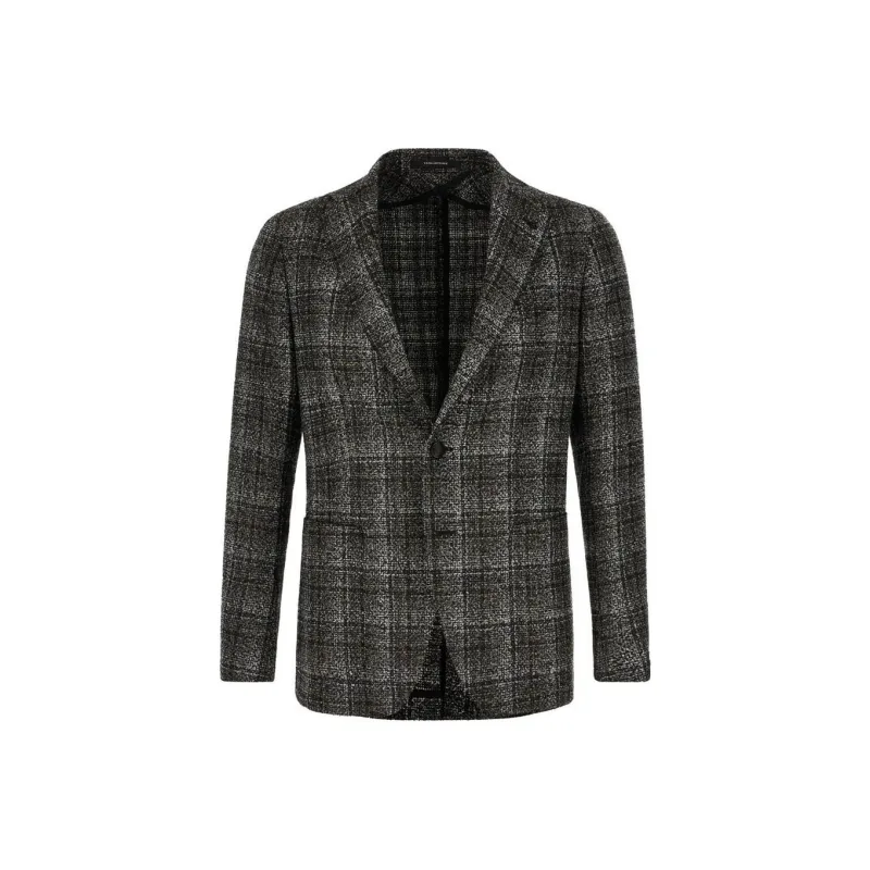 Tagliatore Business Suits Coats Men's Charcoal Gray-0