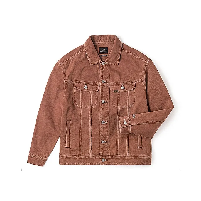 Lee Denim Jackets Men Brown-0