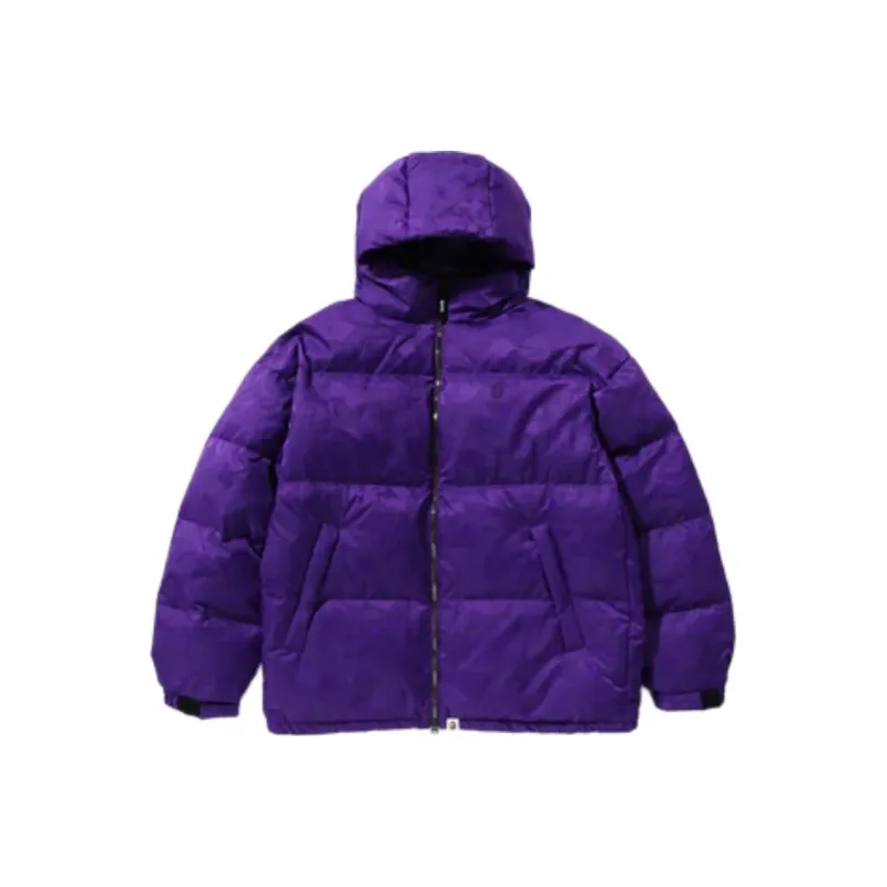 Bape Solid Camo Jacquard Down Jacket-4