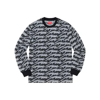 Supreme Signature Script Logo L/S Pocket Tee