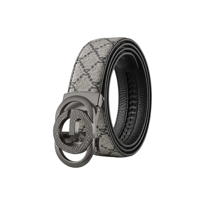 15 MINS Cow Split Leather Belts Men's Width 3.5cm-15