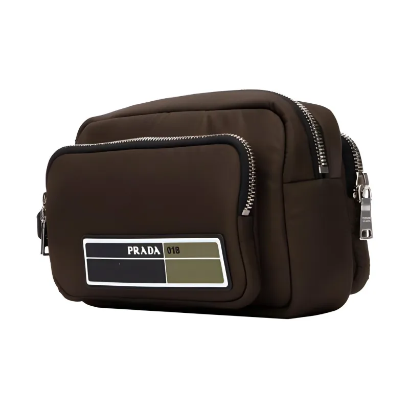PRADA Nylon Clutch Men's Army Green-1