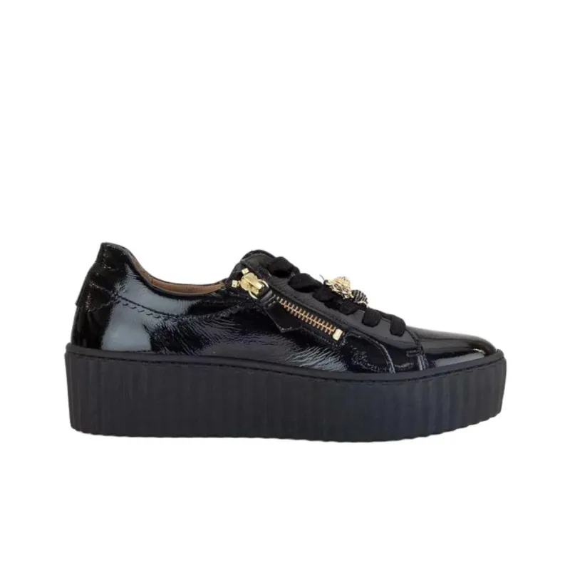 Gabor Fashion Low Top Casual Shoes Women's Black-1