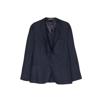 Corneliani Checked Single-breasted Blazer