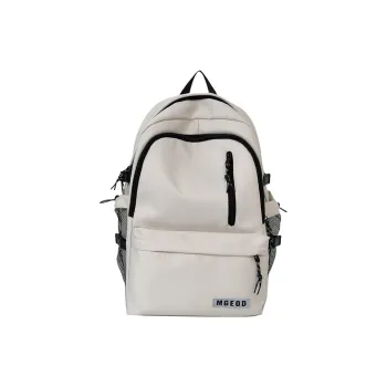 Cwatcun Nylon Backpack Unisex Ivory/Burgundy/Black/Dark Blue