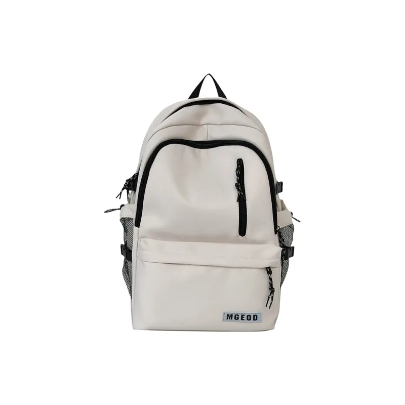 Cwatcun Nylon Backpack Unisex Ivory/Burgundy/Black/Dark Blue-0