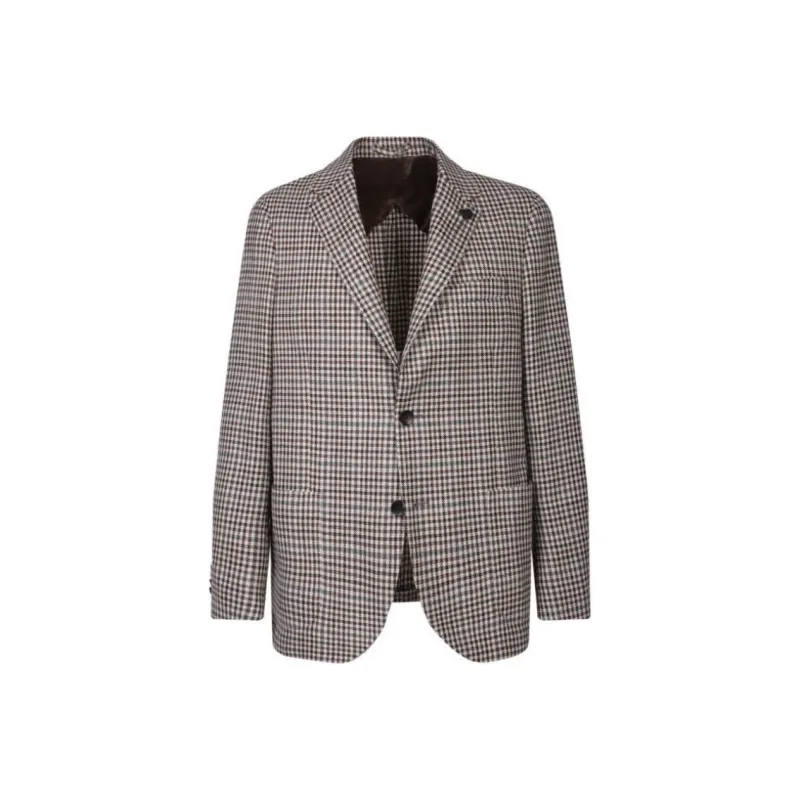 LARDINI Brooch detail Blazer-0