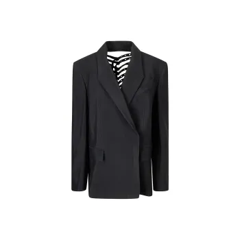 Mugler Buckled Oversized Jacket