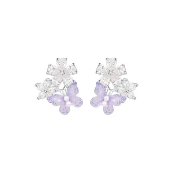 MCK 925 Sterling Silver Needle Stud Earrings Women's