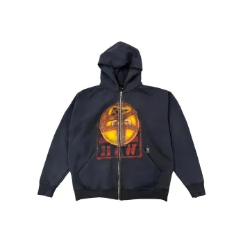 Travis Scott X Wwe Mankind Zip Hoodie