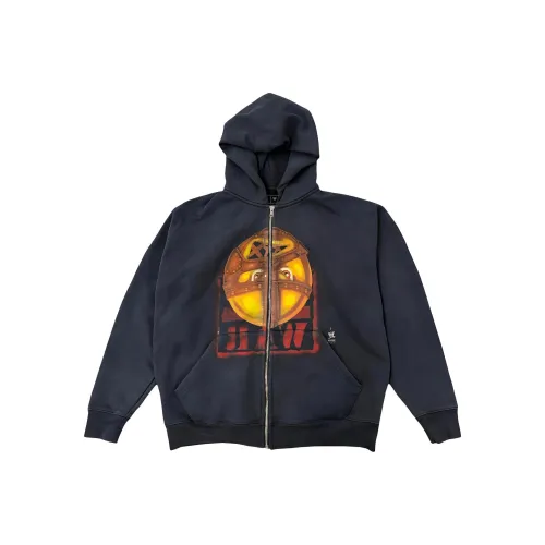 Travis Scott X Wwe Mankind Zip Hoodie