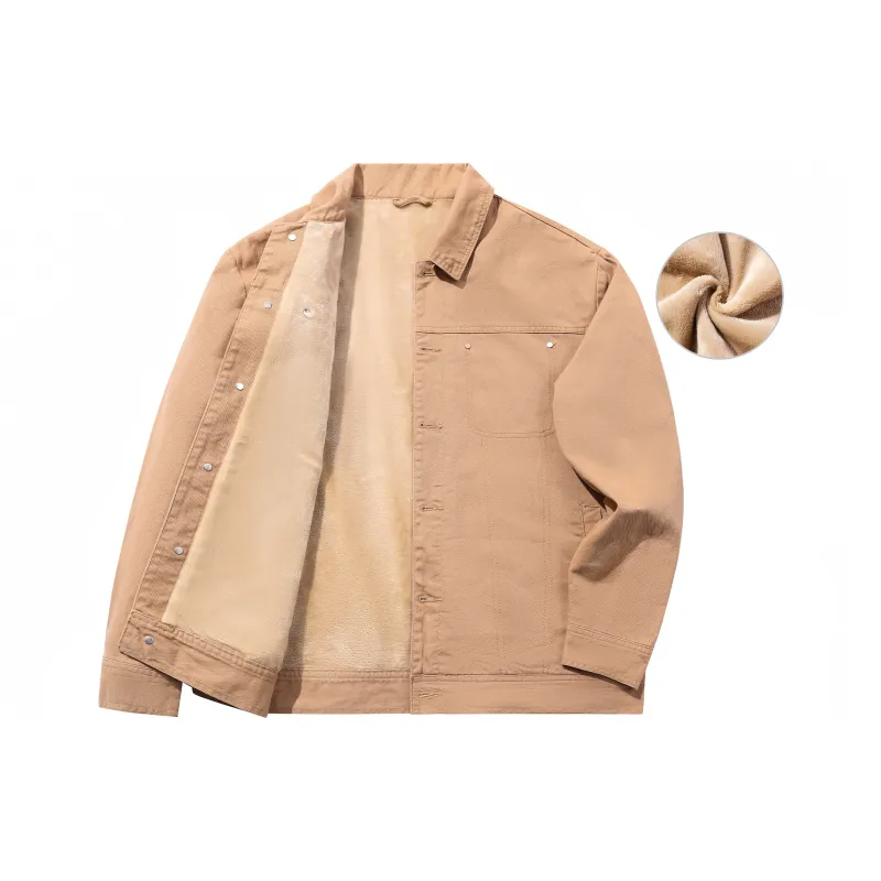 GXXX Denim Jackets Unisex Khaki-0