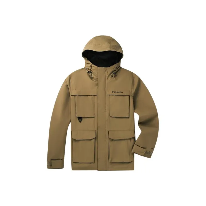 Columbia Water Resistant Windbreaker Jacket Men's Dark Khaki-0