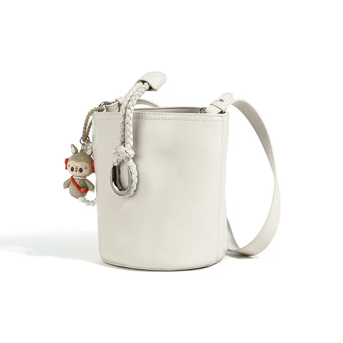 Vigno Synthetic Leather Crossbody Bag, Shoulder Bag Women's White/Lotus Root Powders/Black-8