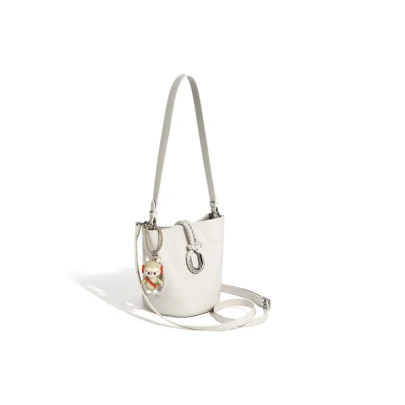 Vigno Synthetic Leather Crossbody Bag, Shoulder Bag Women's White/Lotus Root Powders/Black-3