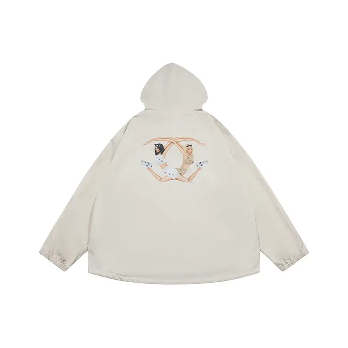 Ori Frederiqo Windbreaker Jacket Unisex White-0