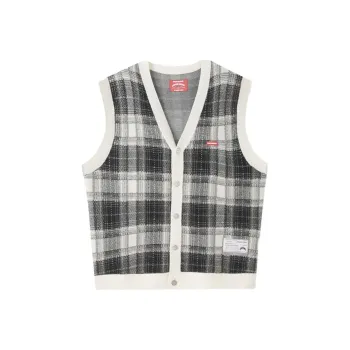 SPRAYGROUND Vest Unisex Black Plaid