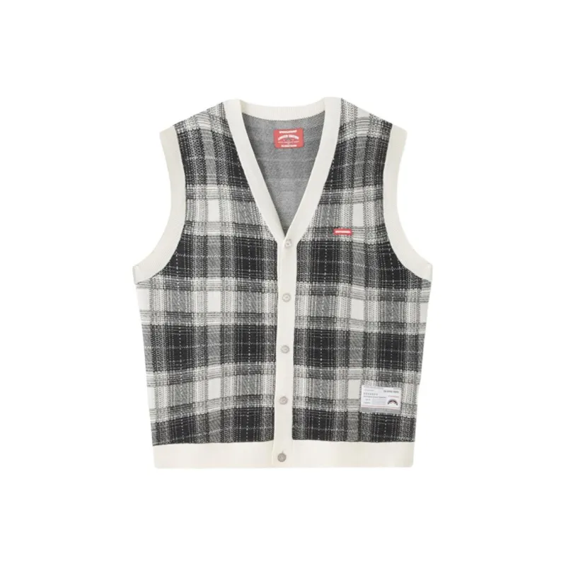 SPRAYGROUND Vest Unisex Black Plaid-0