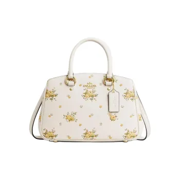 COACH Pebbled Leather Tote Bag, Shopping Bag, Shoulder Bag, Crossbody Bag, Handbag Small Size Women's White