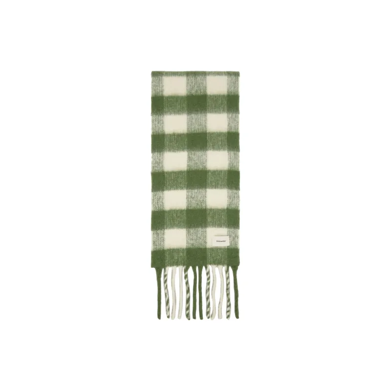HOLZWEILER Alpaca Knit Scarves Women's Green-1