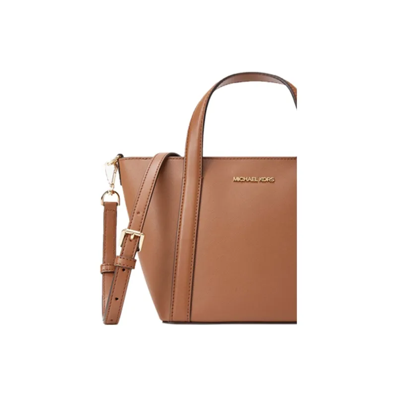 MICHAEL KORS Artificial Leather One Shoulder Portable Crossbody Tote Small Size Women's Camel/Milk White/Green-2