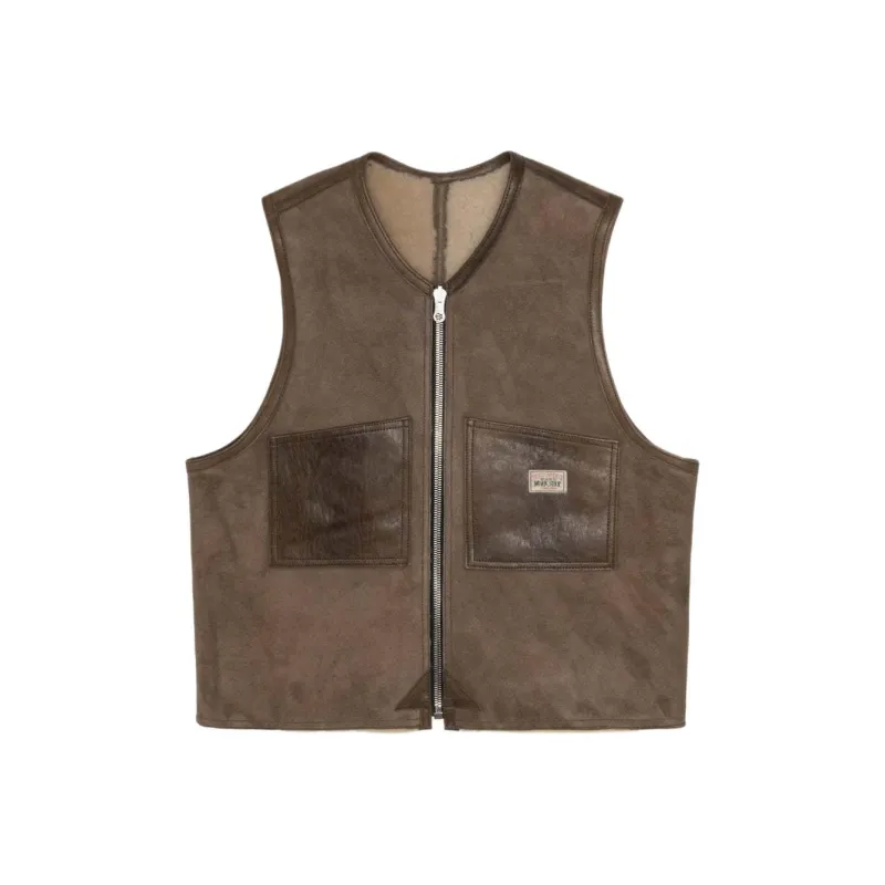 Stussy X Our Legacy Work Shop Reversible Shearling Vest-1