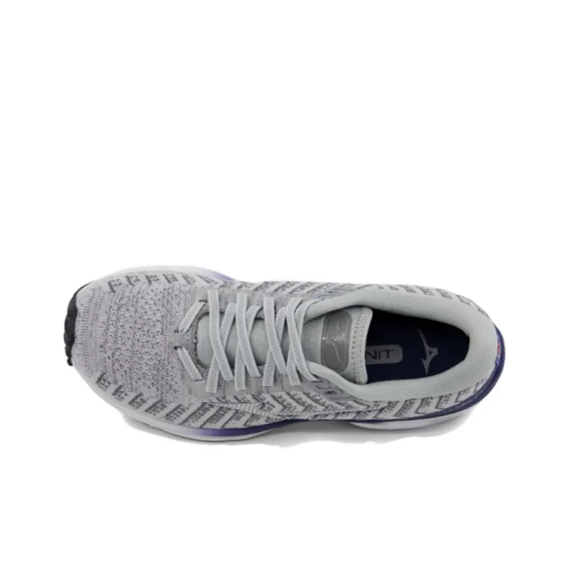 Mizuno Wave Rider 24 Anti Slip Wear Resistant Low Top Casual Running Shoes Women's Gray-1