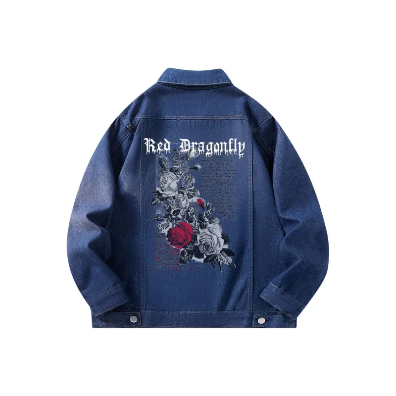 RED DRAGONFLY Denim Jacket Unisex-5