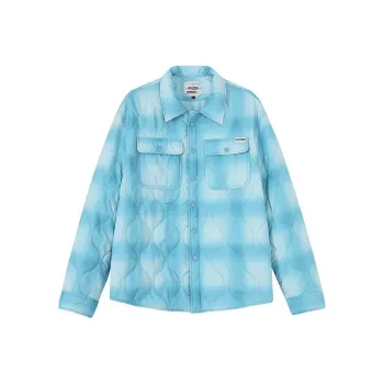 F426 FW22 Plaid Gradient Lapel Loose Fit Puffer Jacket Unisex