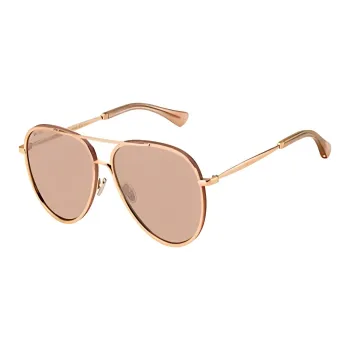 Jimmy Choo Aviator Sunglasses Women's Gold