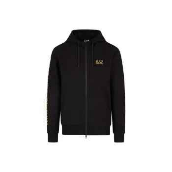 EMPORIO ARMANI Logo print Zip up Hoodie