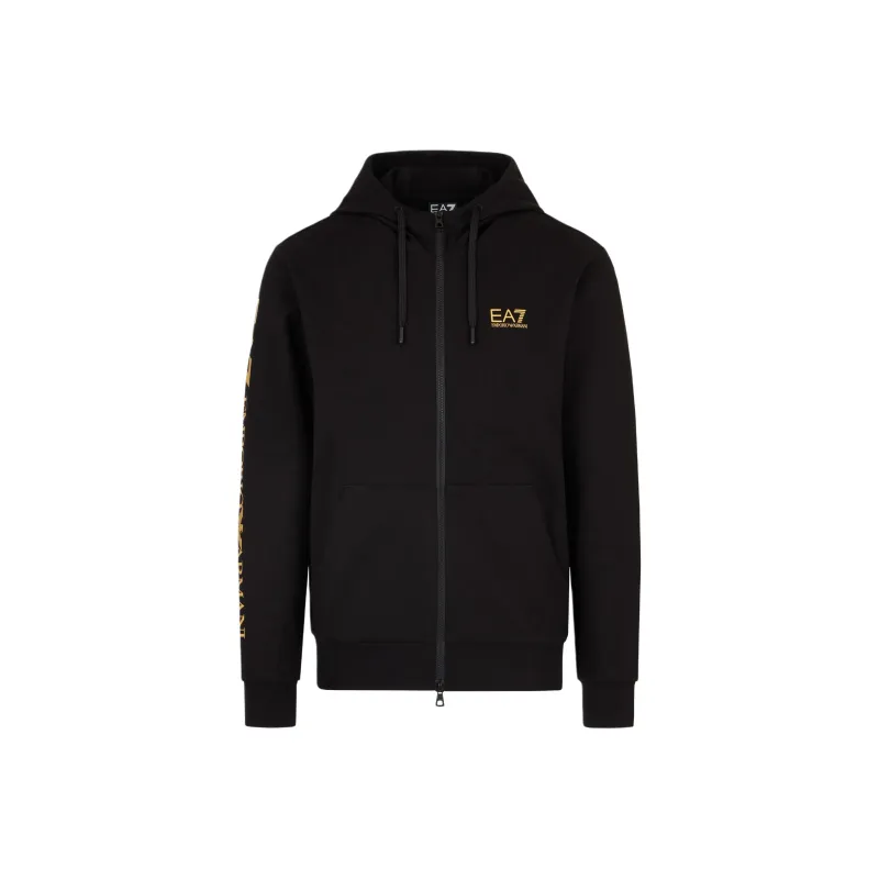 EMPORIO ARMANI Logo print Zip up Hoodie-0