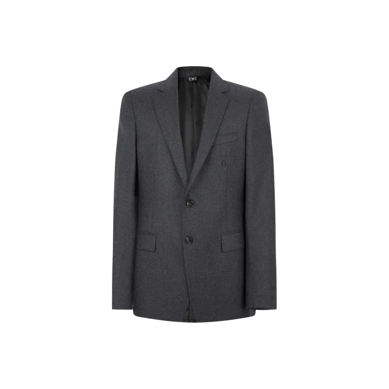 C'N'C Fall And Winter Business Suit Men's Dark Gray-0
