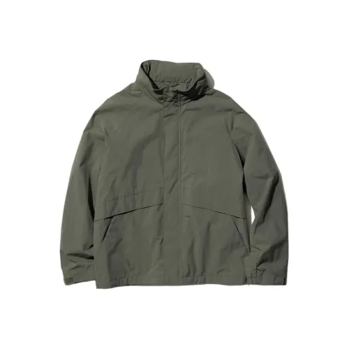 UNIQLO cinzento jackets & Coats Men's Dark Olive