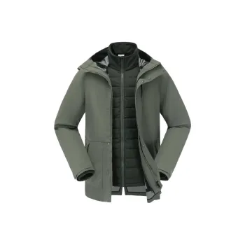 DECATHLON Windbreaker Jacket Men's Khaki Gray