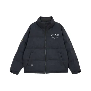 JACK JONES· Jack&Jones X Warriors Nba Down Jacket Men's Black Sandy