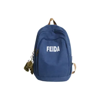 DJ.SPIRIT Canvas Backpack Regular Unisex Navy Blue