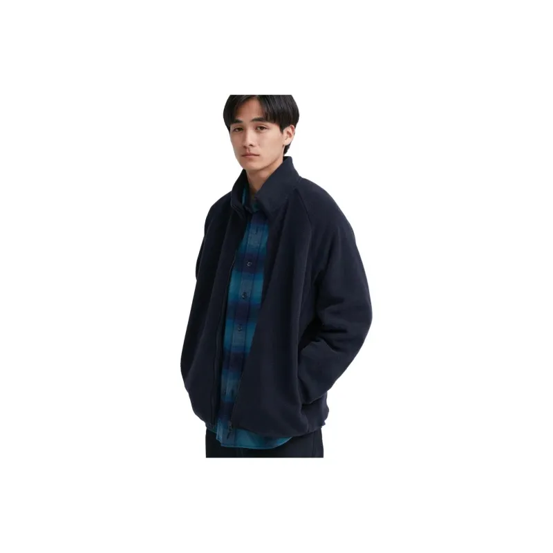 UNIQLO Jackets Unisex Navy Blue-0