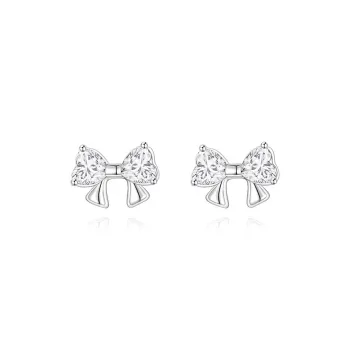 WAW S999 Sterling Silver Stud Earrings Women's