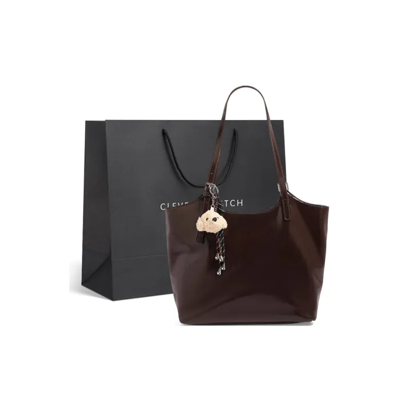 CLEVER& KETCH PU Shoulder Bag Women's Coffee-5