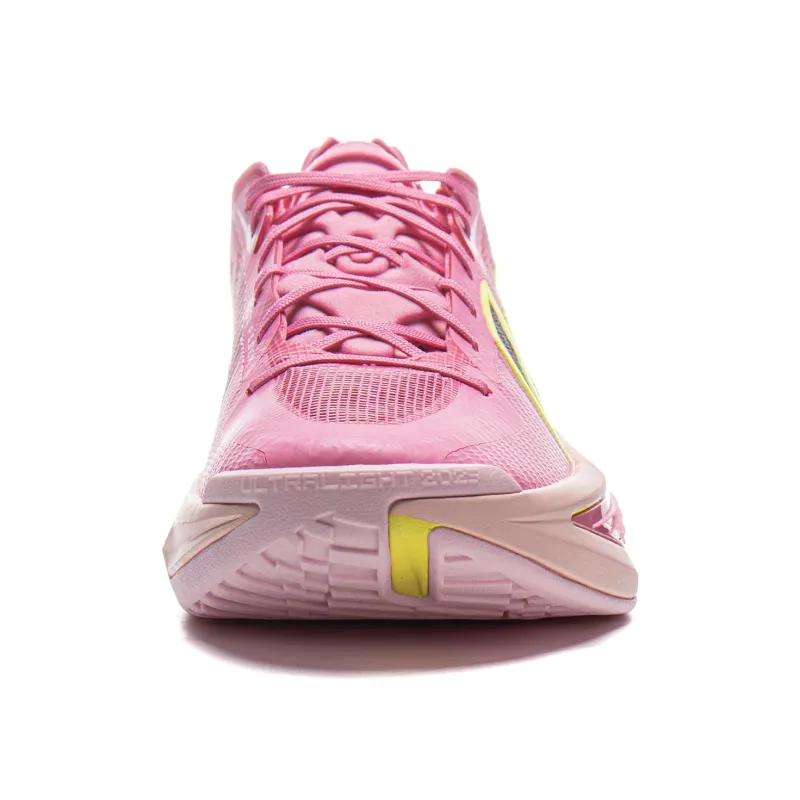 LiNing ULTRALIGHT Cushioning, Slip Resistant, Abrasion Resistant, Rebound Grip Low Top Basketball Shoes Men's Pink-4