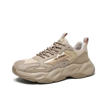 Wolves • Family QUNLANGSHIJIA Cushioning And Breathable Low Top Sports Casual Shoes Men's Khaki