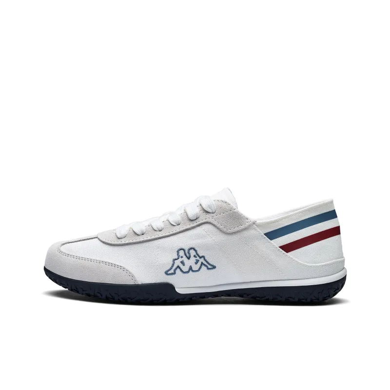 Kappa Back to Back Anti Slip Wear Resistant Low Top Skateboard Shoes Unisex White-0
